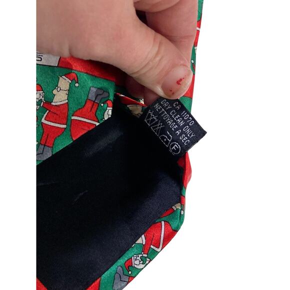Softwear Dilbert Dogbert Christmas Holiday Cartoon Novelty Necktie 100% Silk - Picture 7 of 8